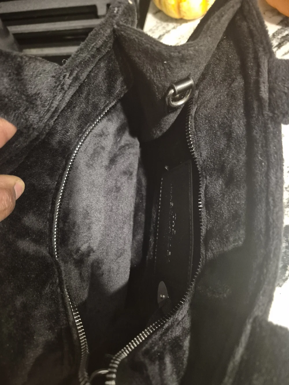 Marc Jacobs Black Velvet 'The Tote Bag' Small Tote - Picture 4 of 9